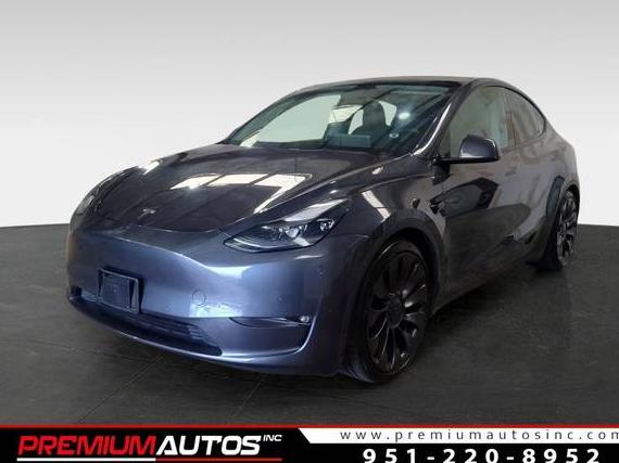 TESLA MODEL Y 2021 5YJYGDEF6MF216607 image